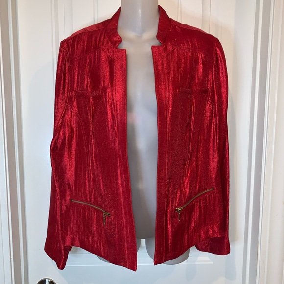 Chico’s Red Blazer NWOT - Picture 1 of 4